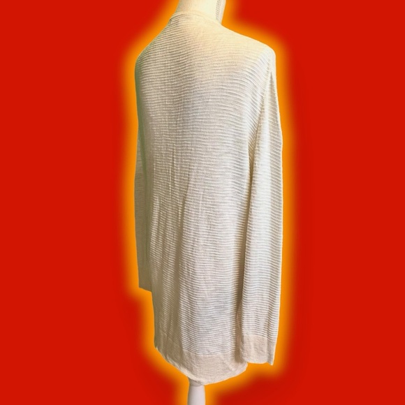 Madewell ‘Summer Ryder Cardigan Sweater in Stripe’ in “Pearl Ivory” Size Small - Picture 12 of 16